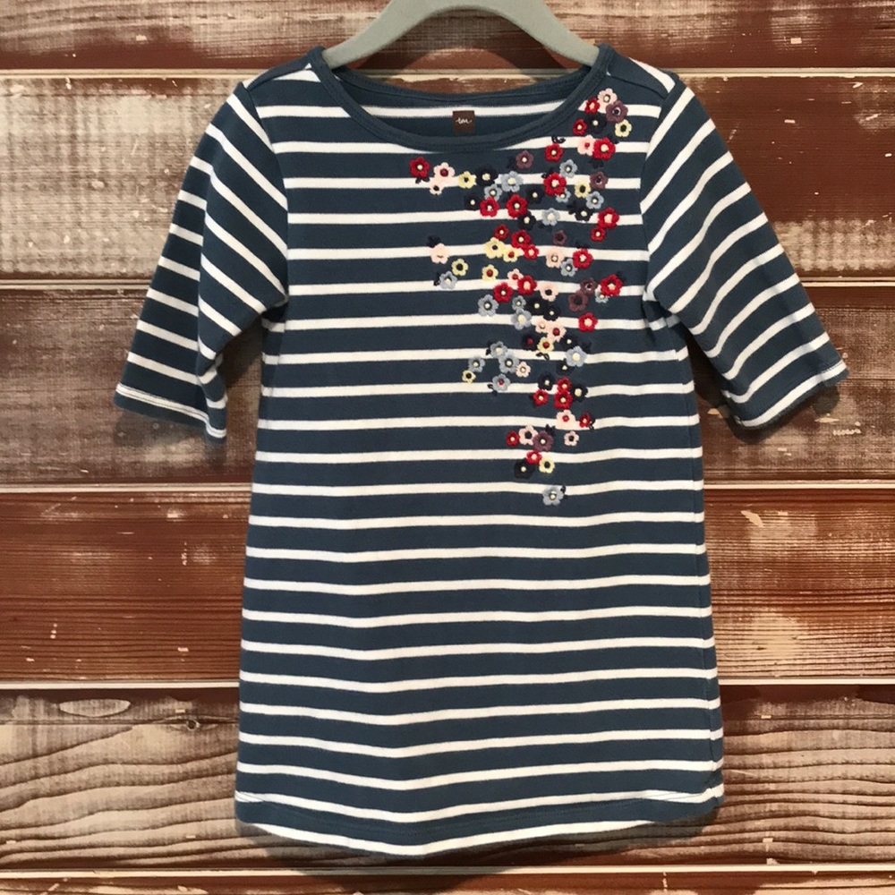 Tea Collection striped dress with flowers